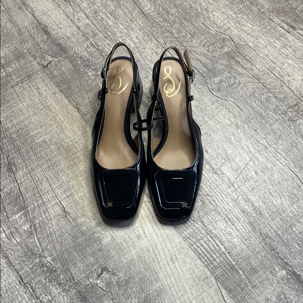 Sam Edelman Tracie Buckled Slingback Block-Heel Pumps